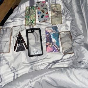 There are for iPhone 6 case and for iPhone 8+ case